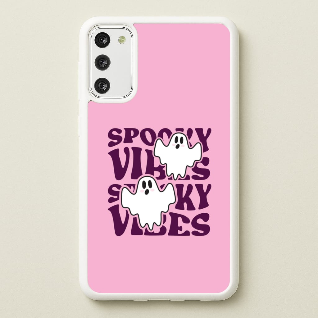 Spooky Vibes Pink Galaxy A41 Case