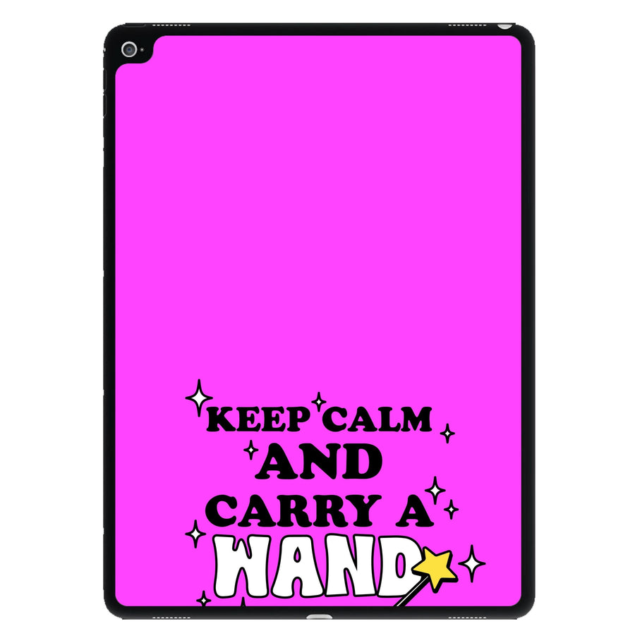 Keep Calm And Carry A Wand iPad Case