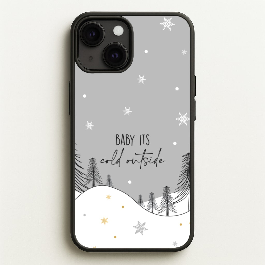 Baby It's Cold Outisde Landscape iPhone 13 Mini Case