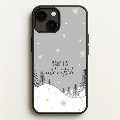 Baby It's Cold Outisde Landscape iPhone 13 Mini Case
