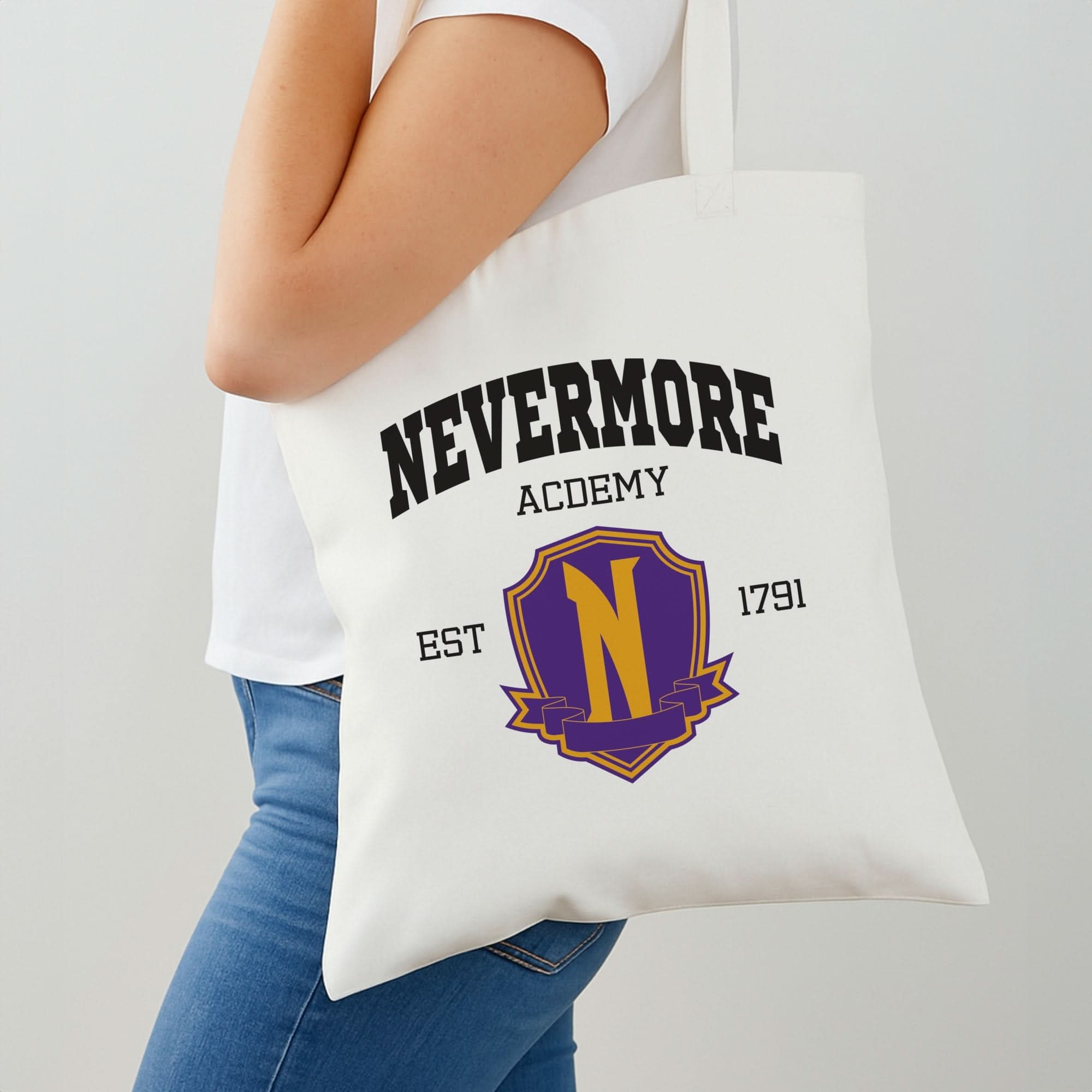 Addams Academy Purple Shoulder Bag