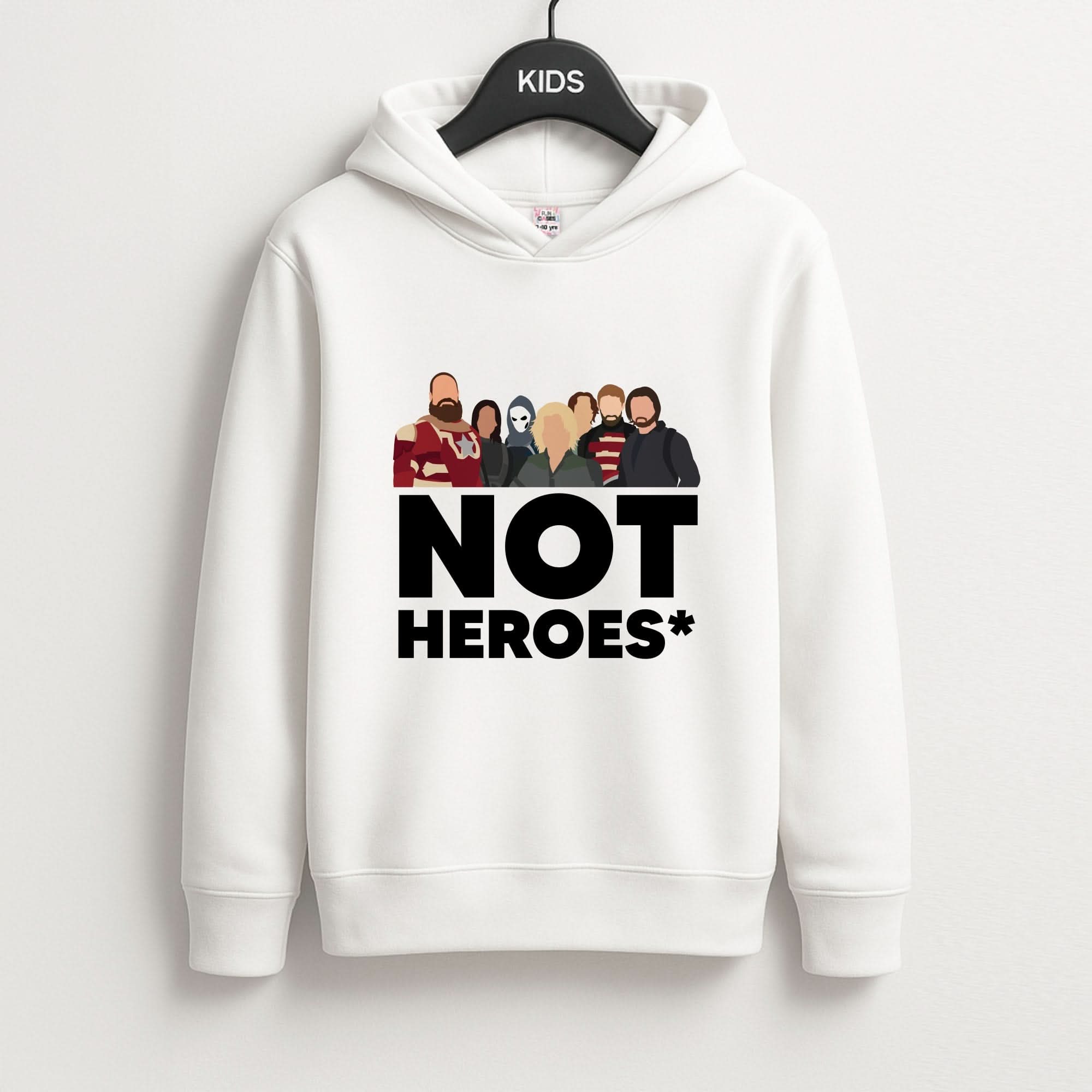 Not Heroes Kids Hoodie