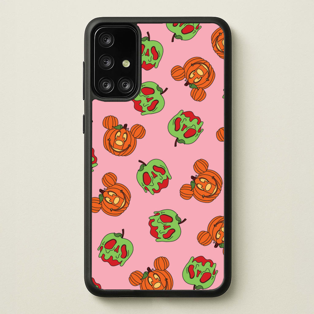 Pumpkin Mouse And Poison Apple Pattern Galaxy A71 Case