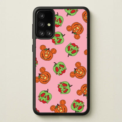 Pumpkin Mouse And Poison Apple Pattern Galaxy A71 Case