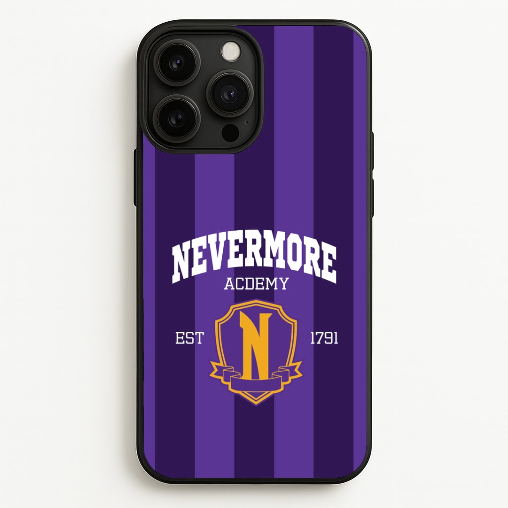 Addams Academy Purple iPhone 13 Pro Case