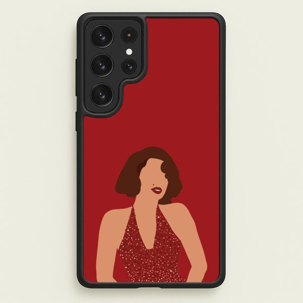 Red Sparkly Dress Galaxy S22 Ultra Case