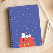 Cartoon Beagle Fairylights Notebook 3