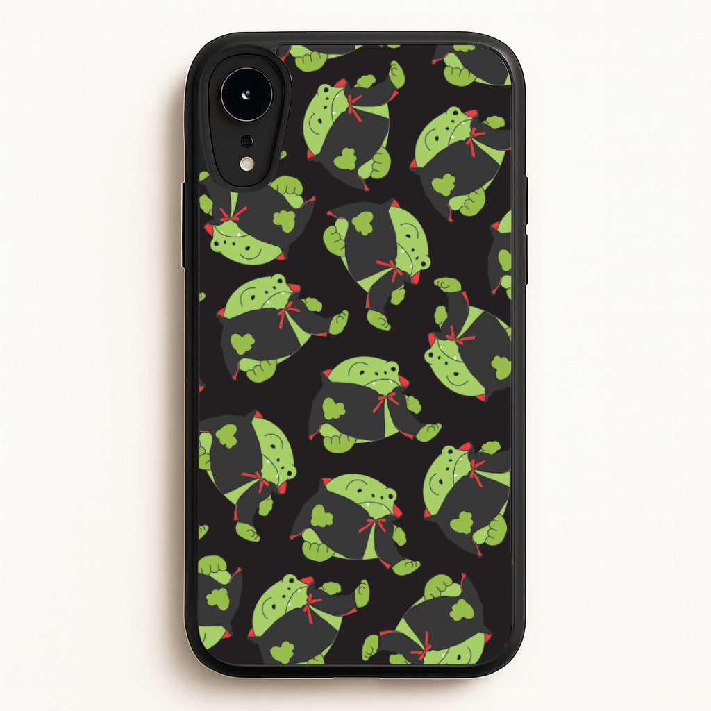 Vampire Frog Pattern  - Halloween iPhone XR Case
