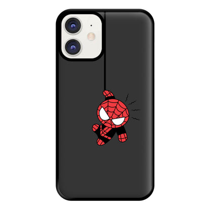 Gray Hanging Spider Hero iPhone 11 Case