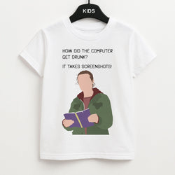 How Did The Computer Get Drunk? Kids Unisex T-Shirt