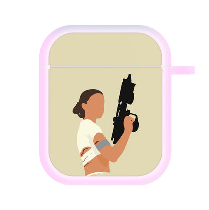 Leia With Gun AirPods Case