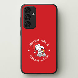 Cartoon Beagle Festive Season Galaxy A35 Case