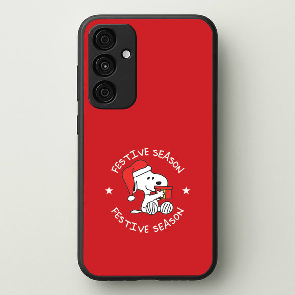 Cartoon Beagle Festive Season Galaxy A35 Case