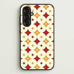 Geometric Christmas Stars Pattern Galaxy A16 Case