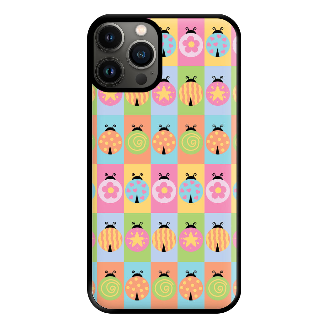Cartoon Ladybugs Colourful Pattern iPhone 11 Pro Max Case
