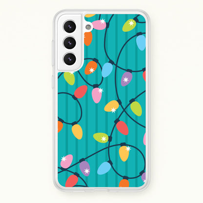 Funky Christmas Lights Pattern Galaxy S21FE Case