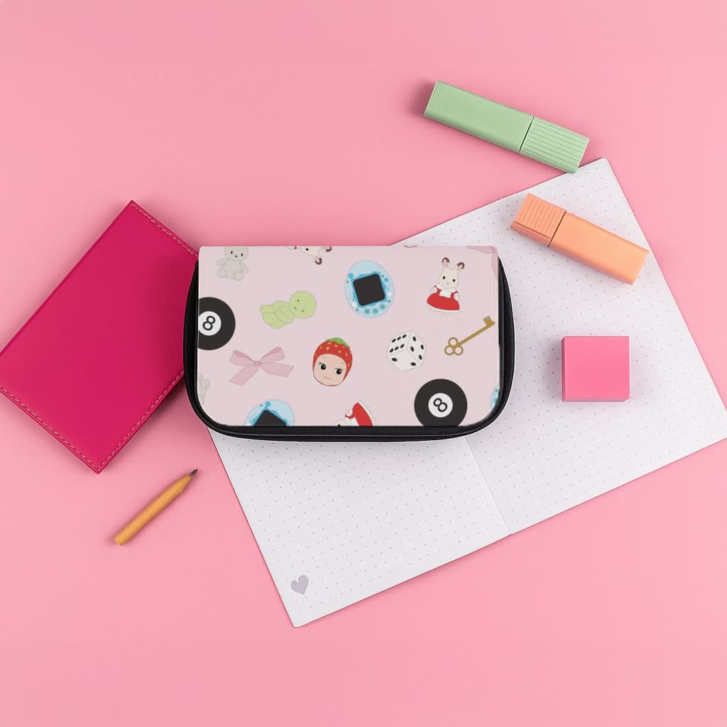 Trinkets Pattern Pencil Case