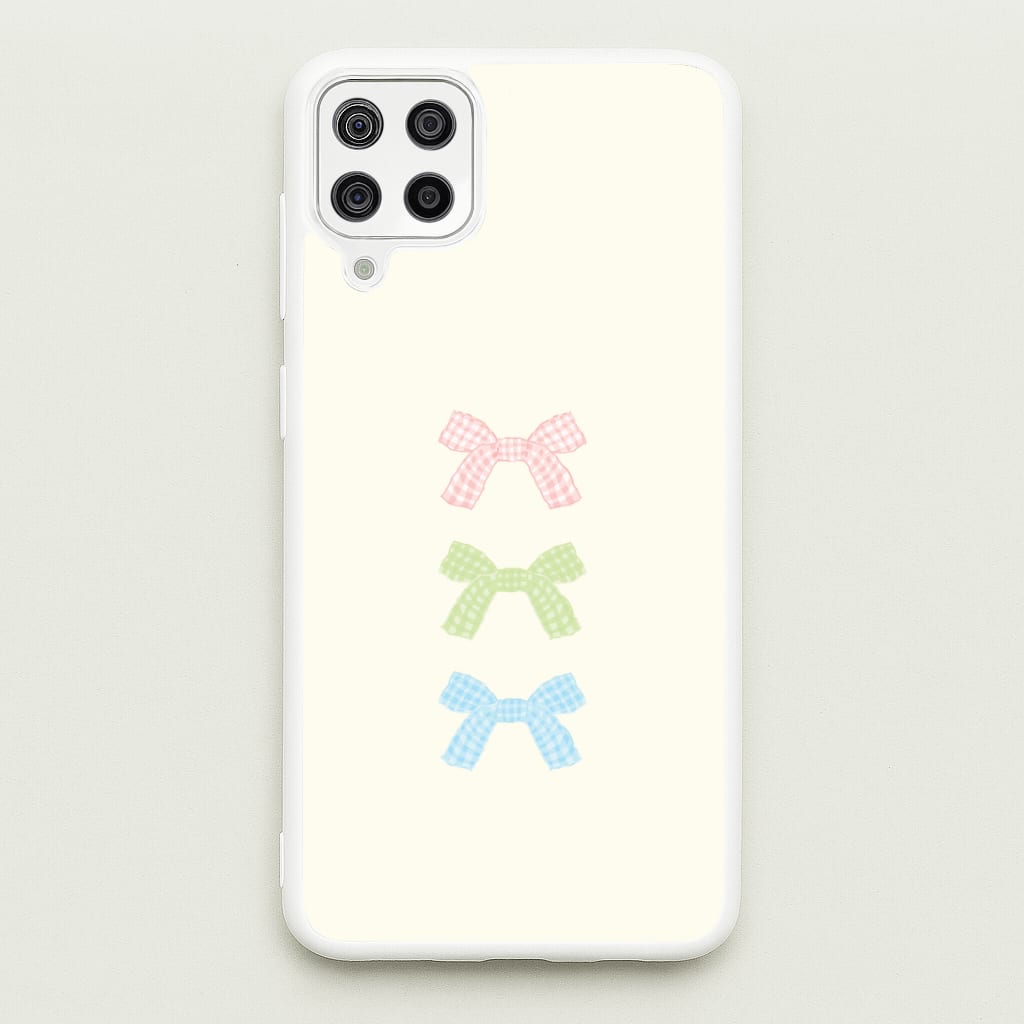 Gingham Tiered Ties Galaxy A12 Case
