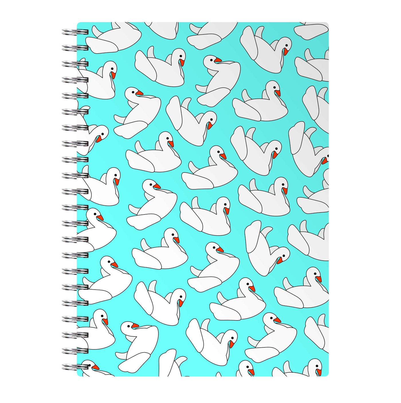 Swan Pattern - Summer Notebook