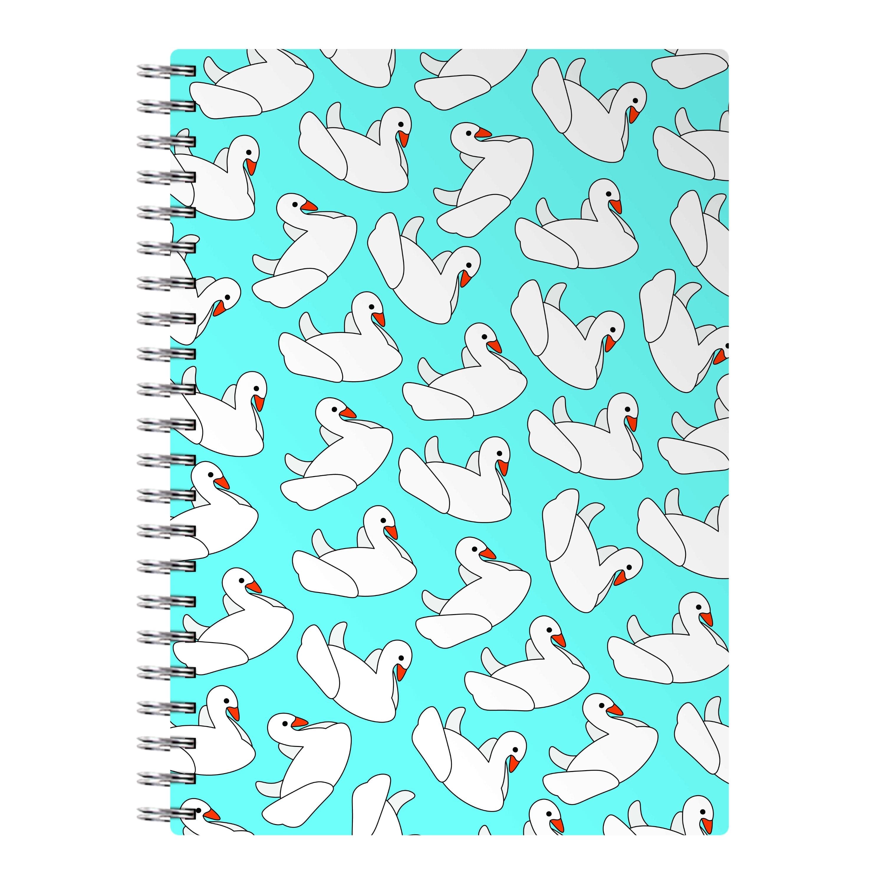 Swan Pattern - Summer Notebook