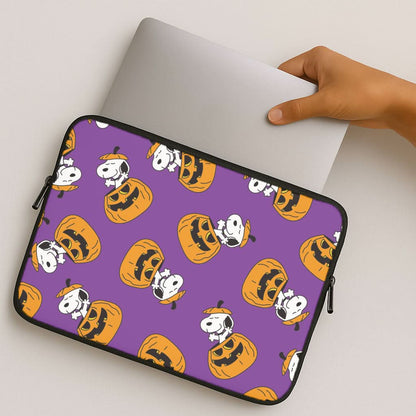 Cartoon Beagle Pumpkin Pattern MacBook Cover