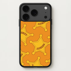 Sheriff Badge Pattern iPhone 17 Pro Max Case