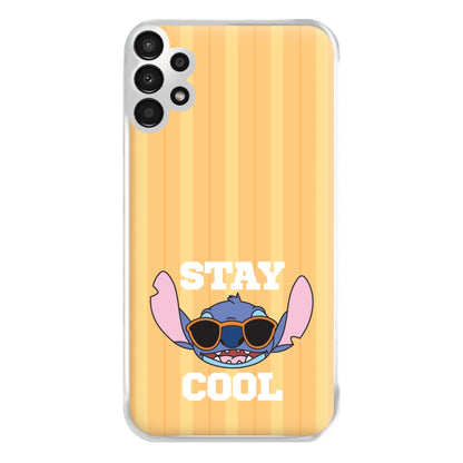Stay Cool Blue Alien Galaxy A13 Case