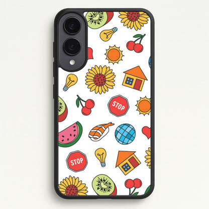Harry Stickers Pattern Galaxy S25 Edge Case