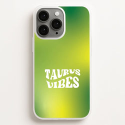 Taurus Vibes Gradient Zodiac Phone Case for Apple iPhone, Samsung Galaxy, Huawei and Google Pixel