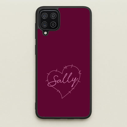 Stitched Heart Sally Galaxy A12 Case