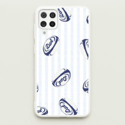 Dad Rugby Ball Pattern Galaxy A12 Case