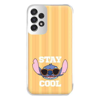 Stay Cool Blue Alien Galaxy A53 Case