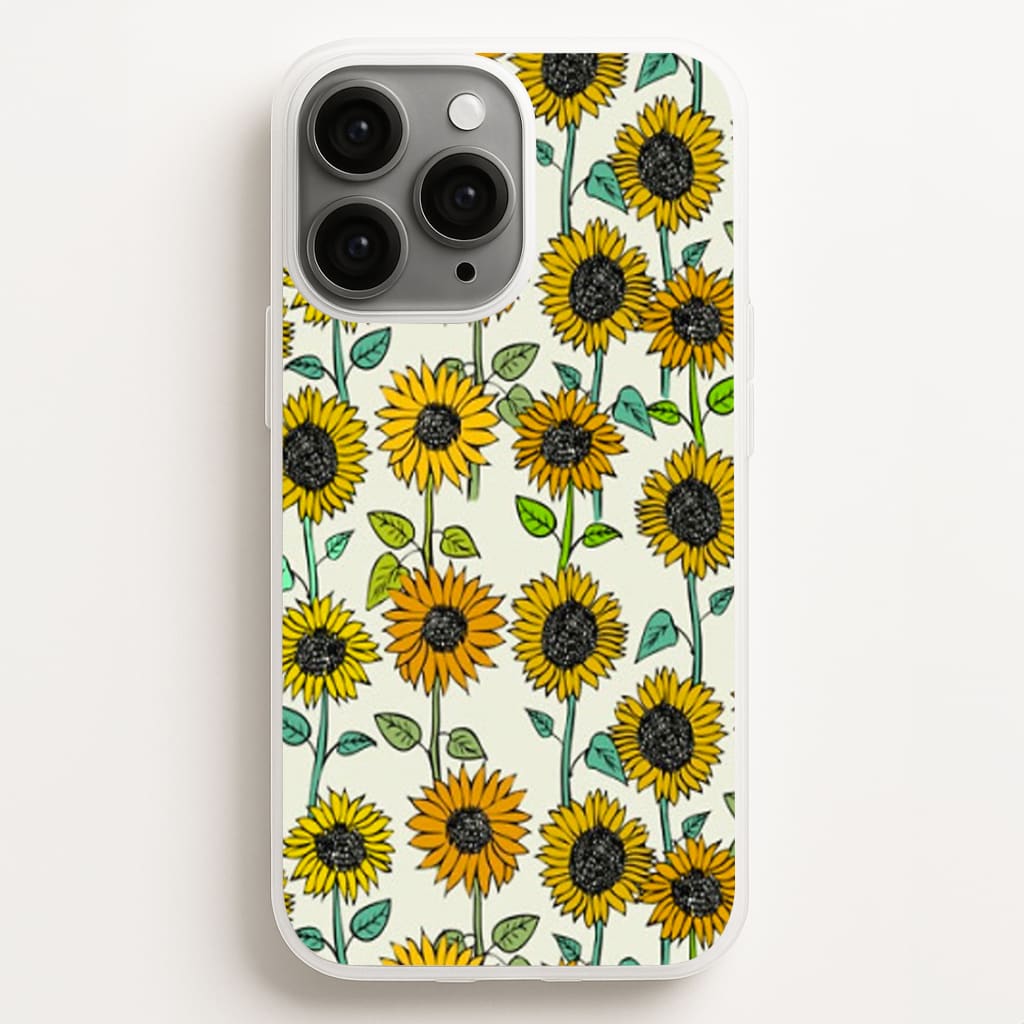 Painted Sunflowers Phone Case for iPhone, Samsung Galaxy and Google Pixel