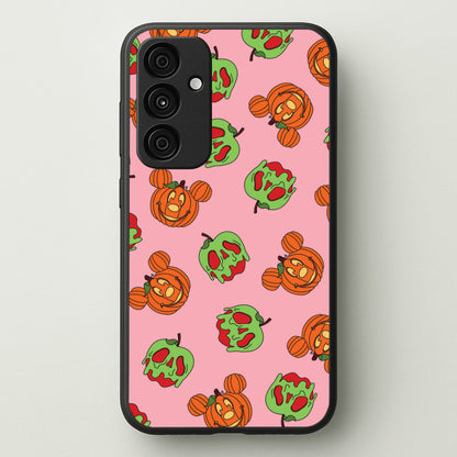 Pumpkin Mouse And Poison Apple Pattern Galaxy A35 Case