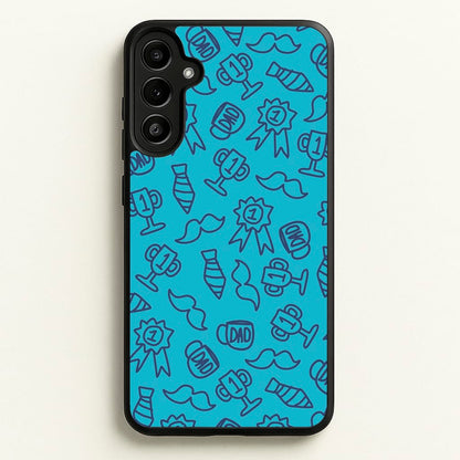 Dad Doodles Pattern Galaxy A34 Case
