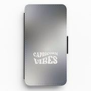 Capricorn Vibes Gradient Zodiac Flip / Wallet Phone Case 1