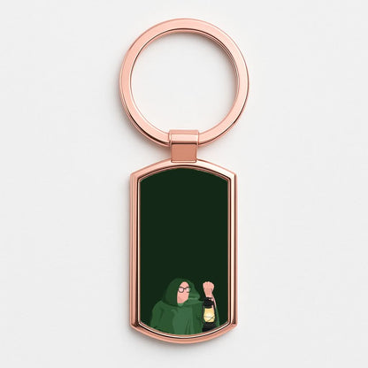 Traitor Alan Rose Gold Keyring