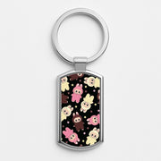 Cute Monsters And Stars Pattern Luxury Keyring 1