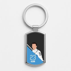 Albon 2026 Silver Metal Keyring