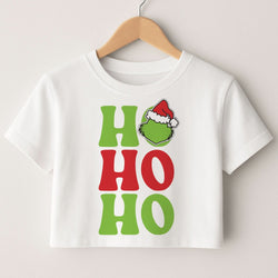 Green Ho Ho Ho Crop Top