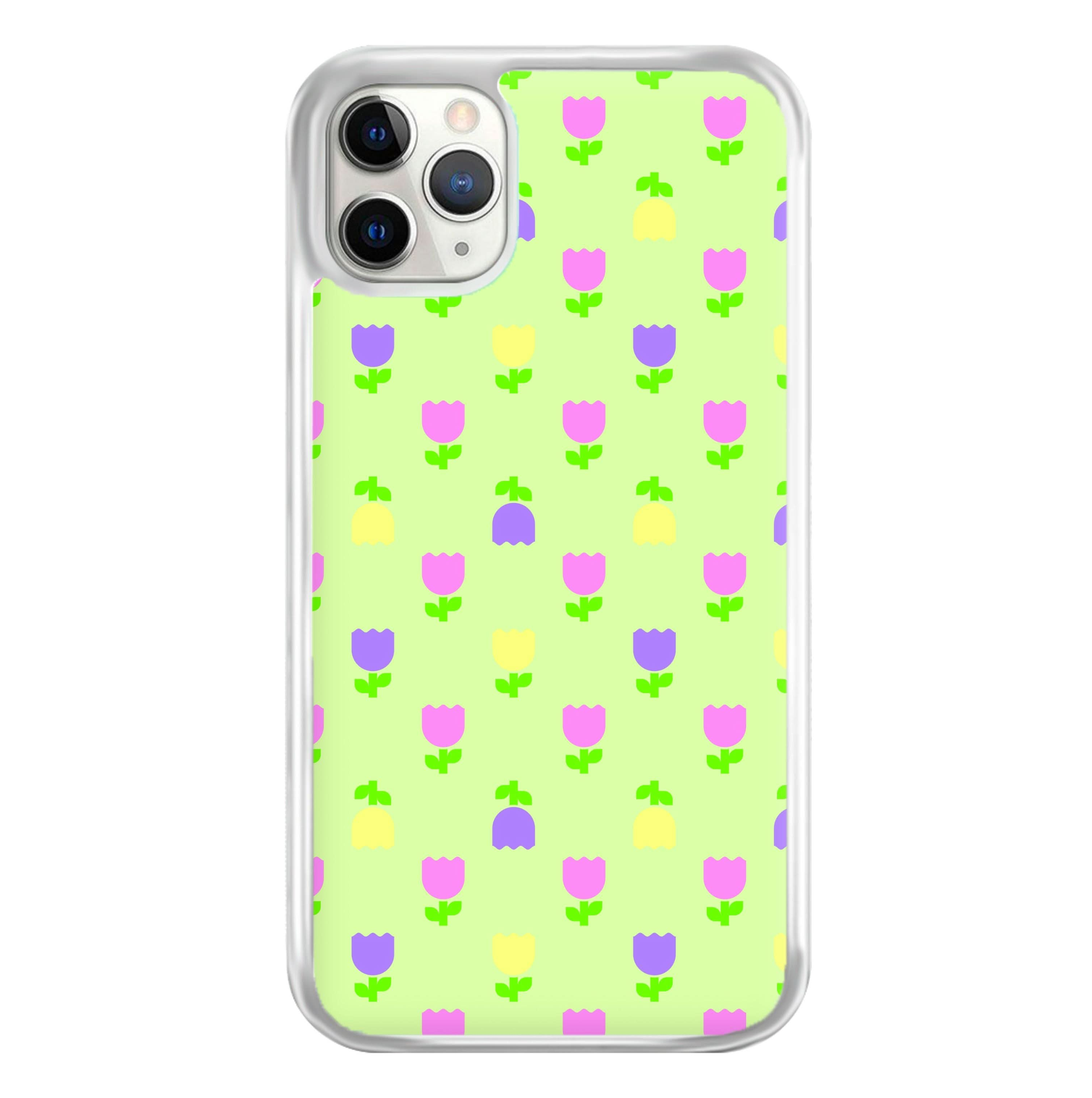 Pastel Tulips Pattern Phone Case