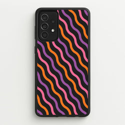 Wavy Abstract Halloween Pattern Galaxy A52 / A52s Case