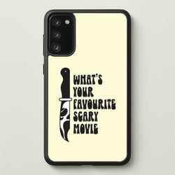 What's Your Favourite Scary Movie Trippy Galaxy A41 Case