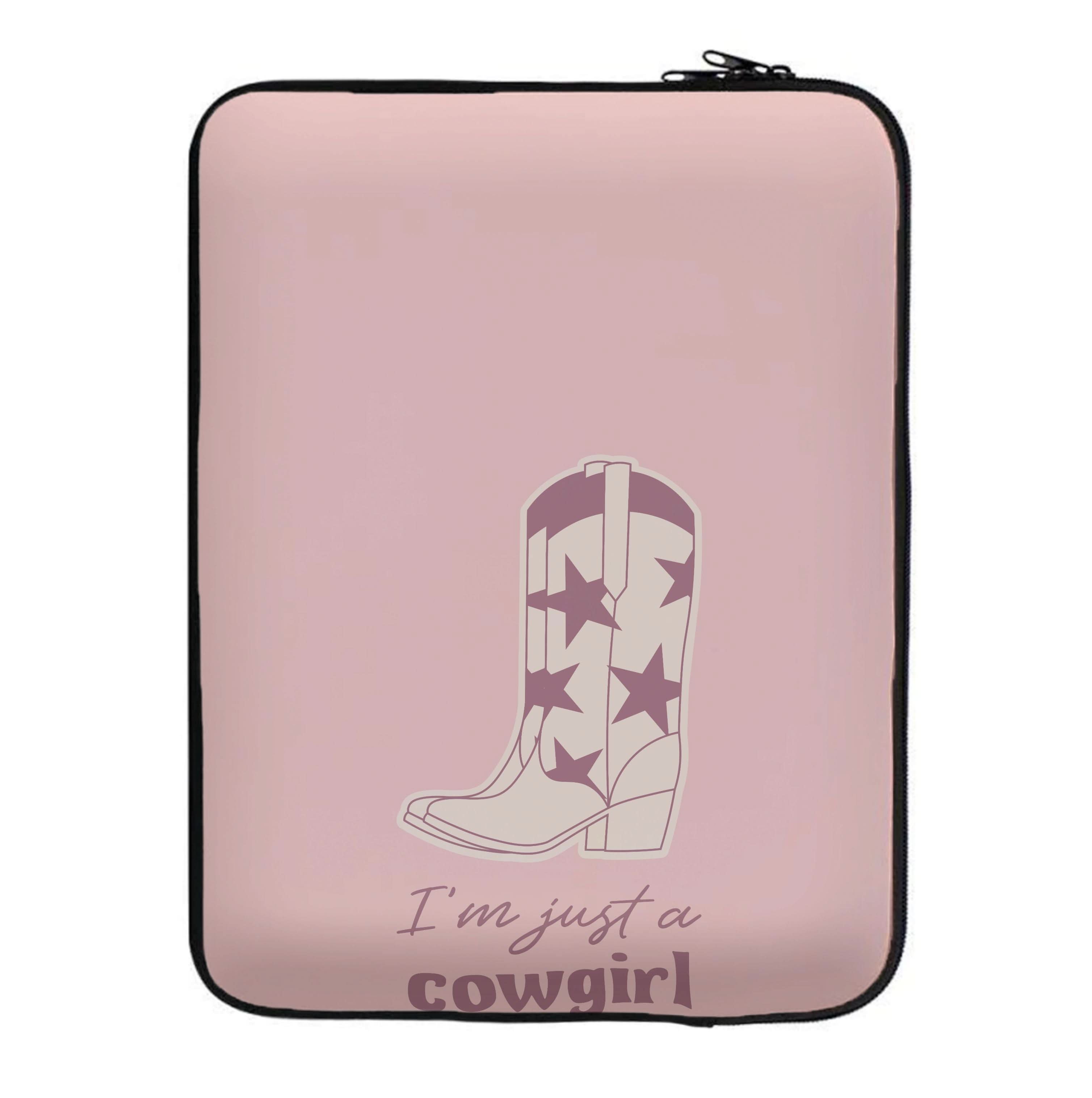 I'm Just A Cowgirl Laptop Sleeve