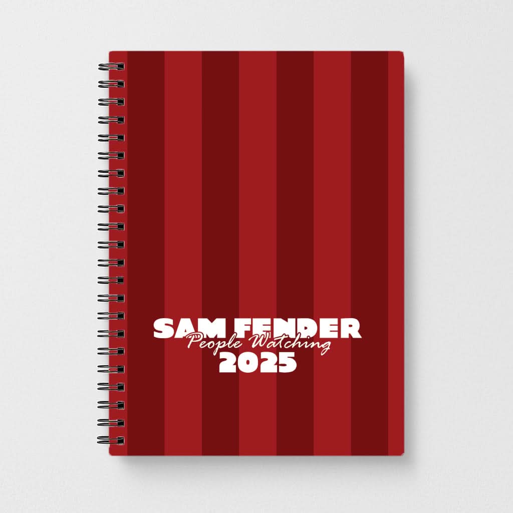 Stripes People Watching 2025 Notebook