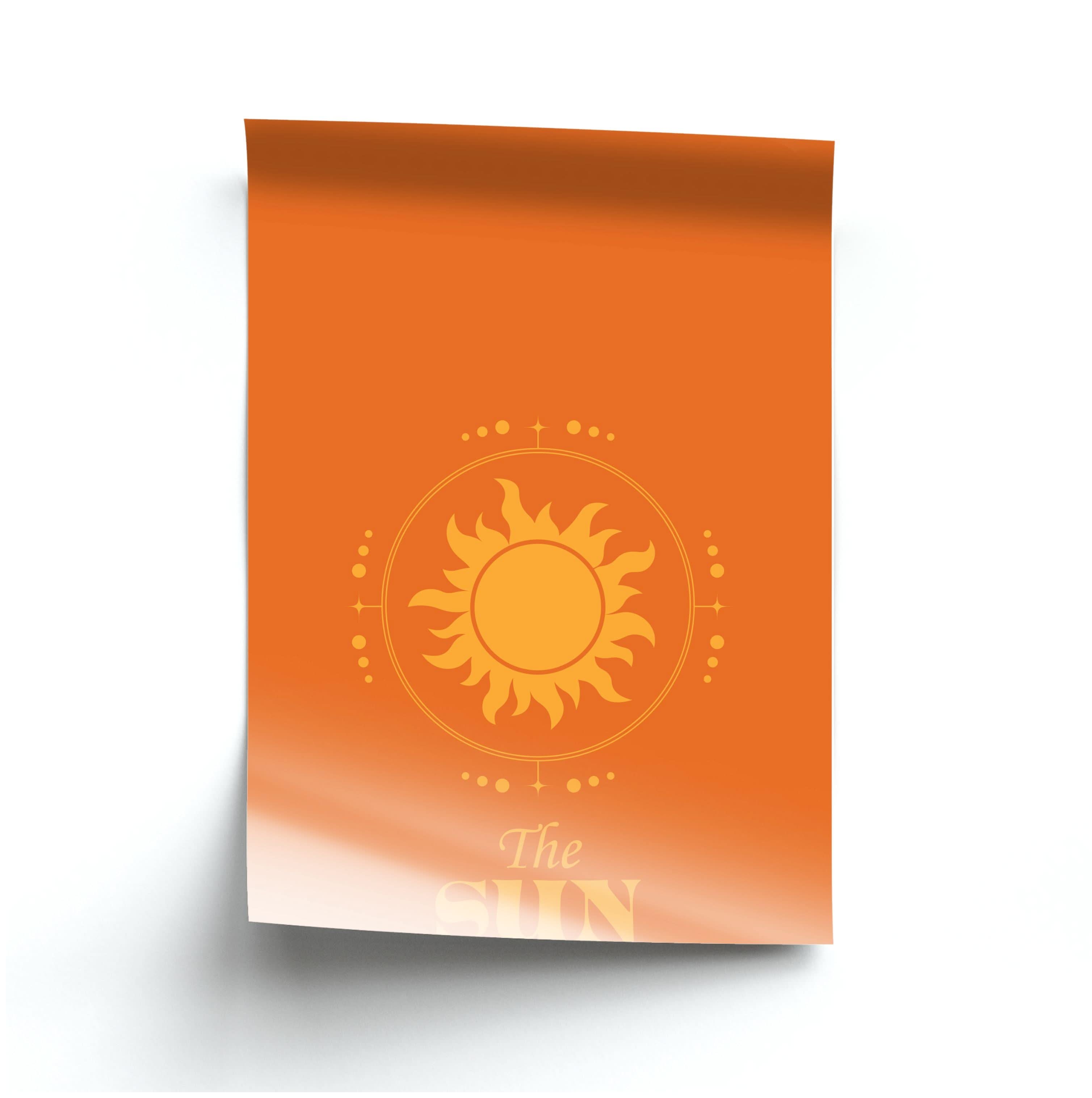 The Sun Orange Poster