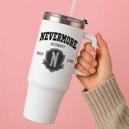 Addams Academy Gray Tumbler