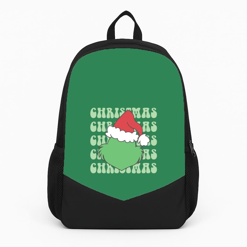 Green Creature Christmas Backpack