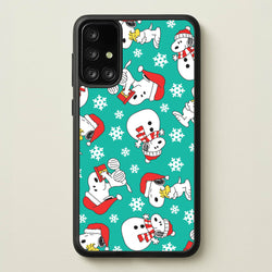Christmas Cartoon Beagle Pattern Galaxy A71 Case
