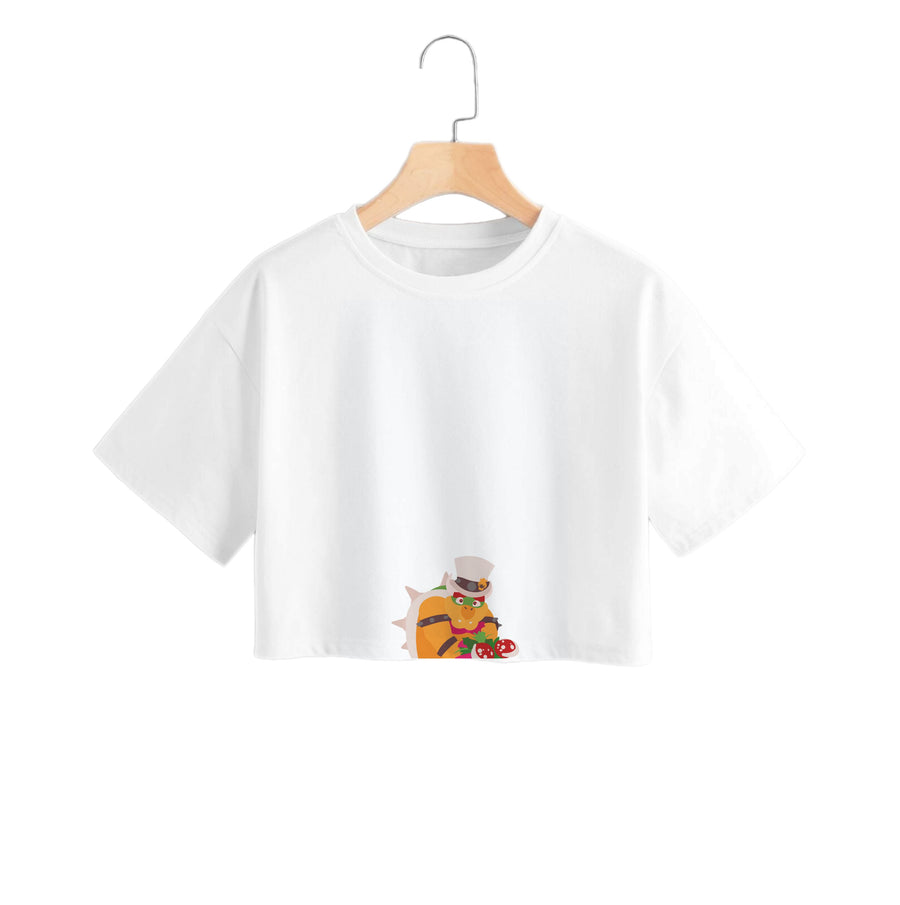 Boswer Dressed Up - The Super Mario Bros Crop Top